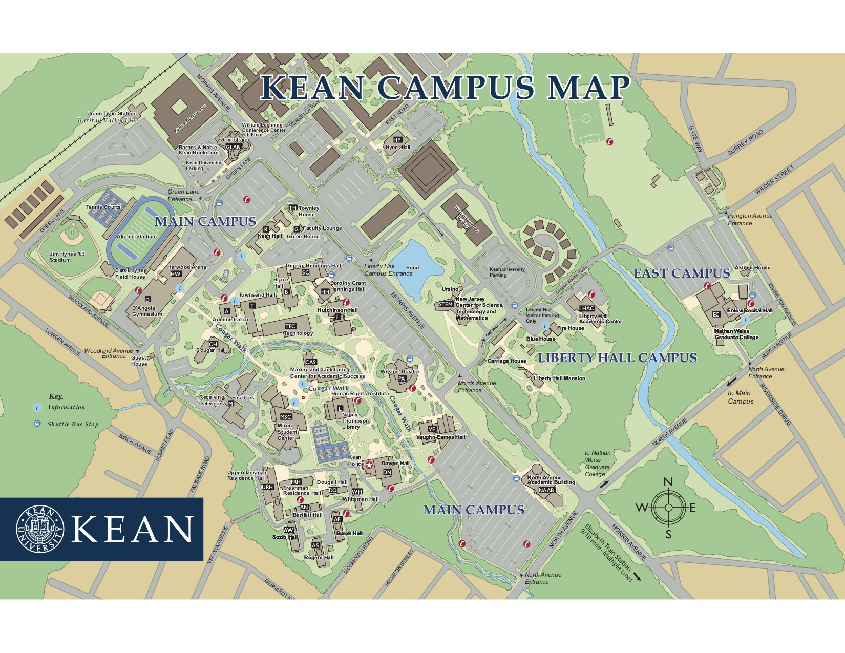 Kean University - Campus Map